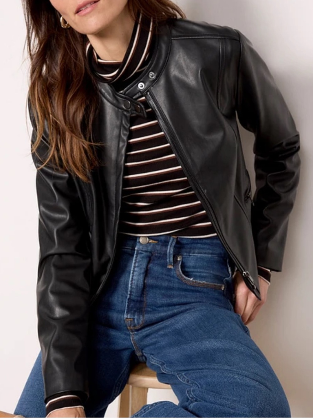 NWT Evereve Lennox Racer Moto jacket
